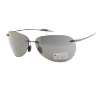 New Design Custom Fashion UV400 Polarized Plastic Light weight Rimless Sunglasses